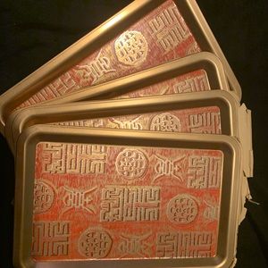 Beautiful Asian good luck trays